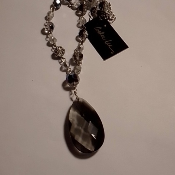 Cookie Lee NWT Faceted Glass Necklace and Bracelet - Picture 4 of 5
